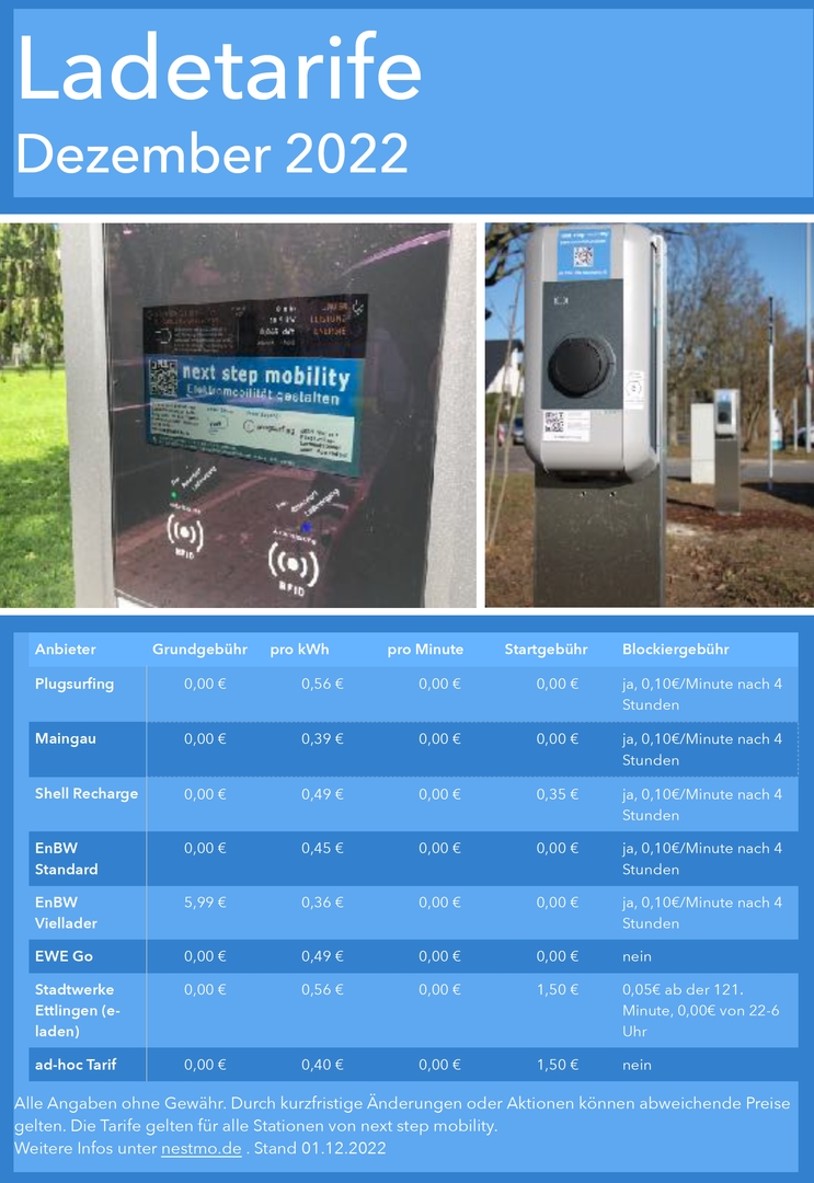 Ladetarife 12/2022 - Next Step Mobility